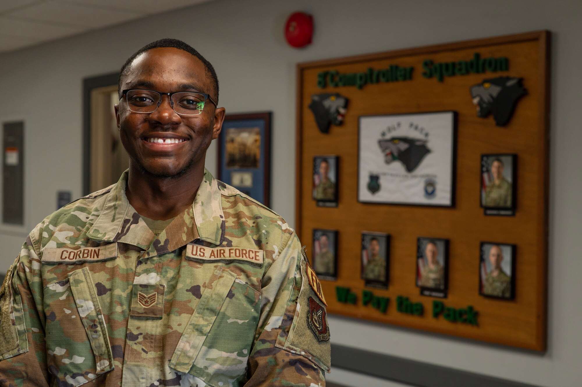 Airmen poses for a photo