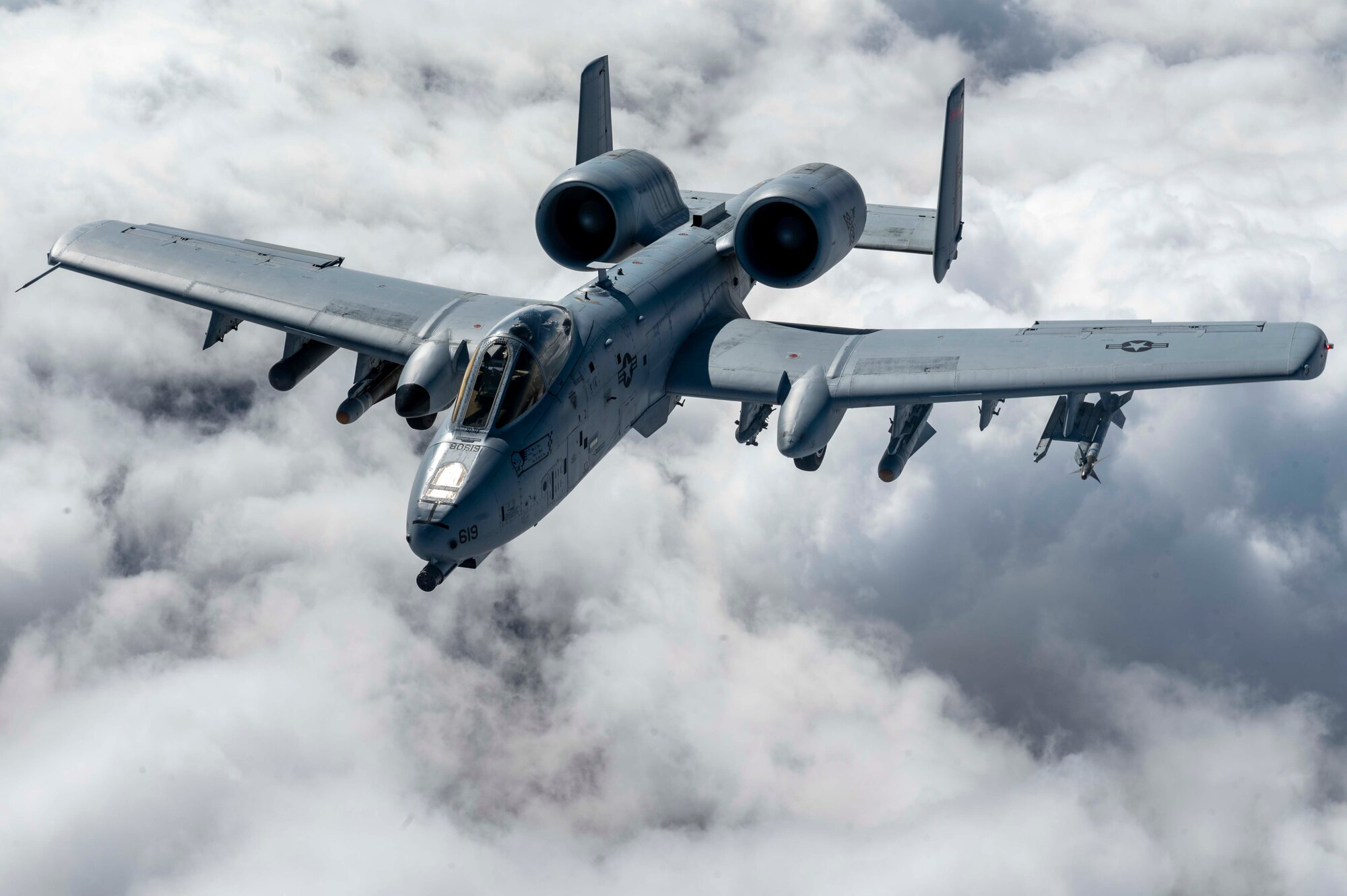 A-10 flying