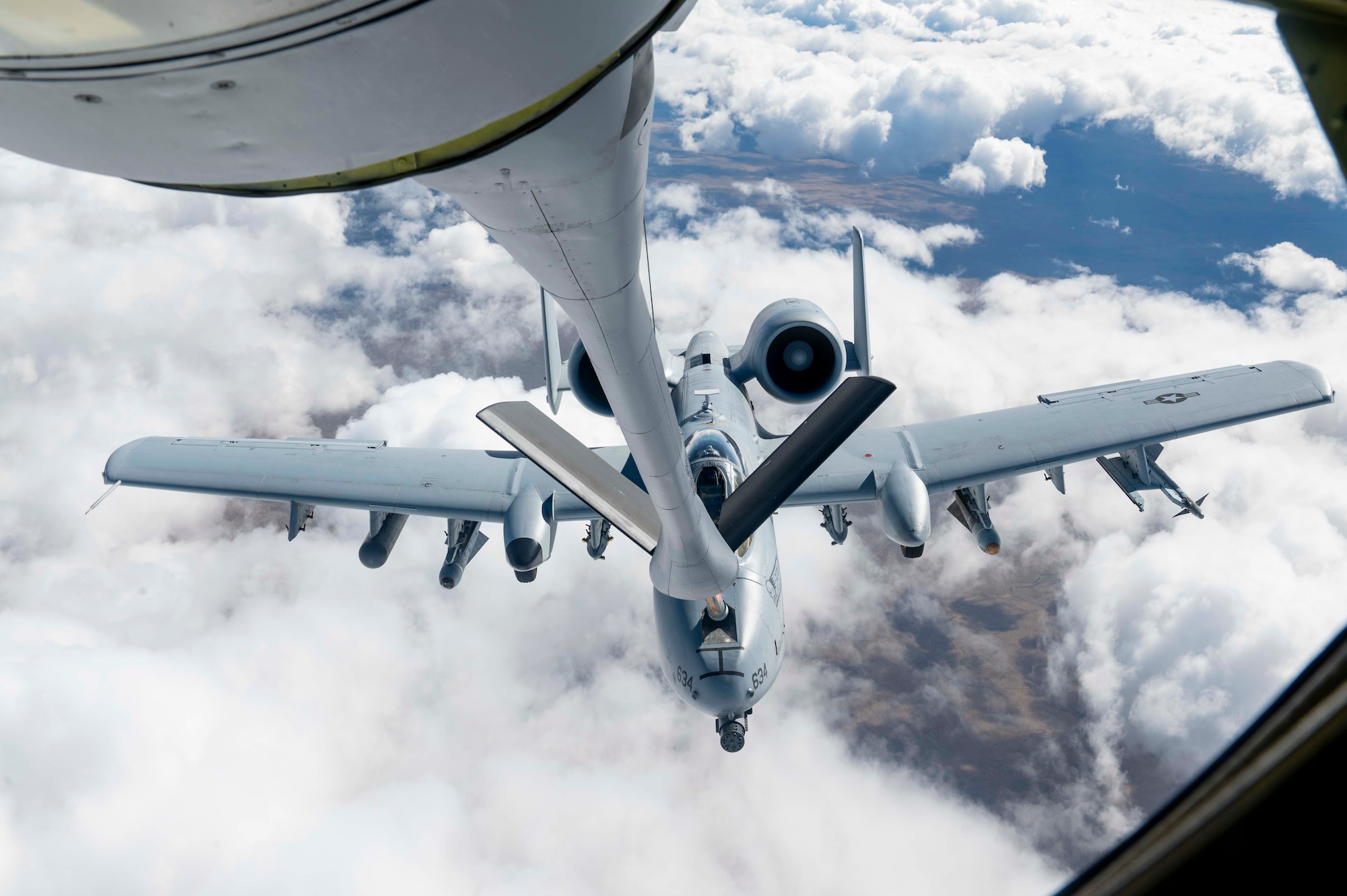 A-10 receives aerial refueling