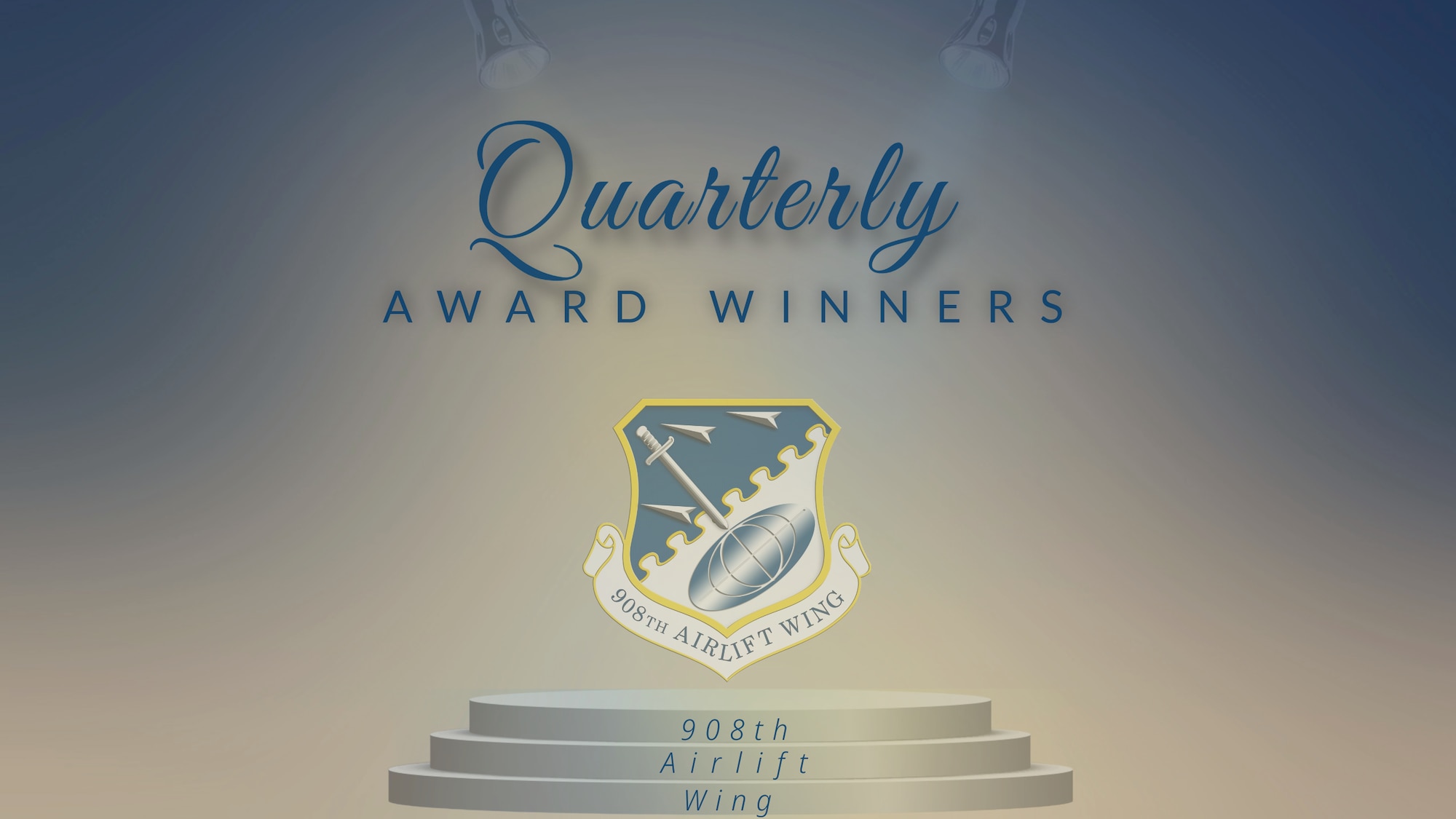 a graphic congratulating quarterly award winners