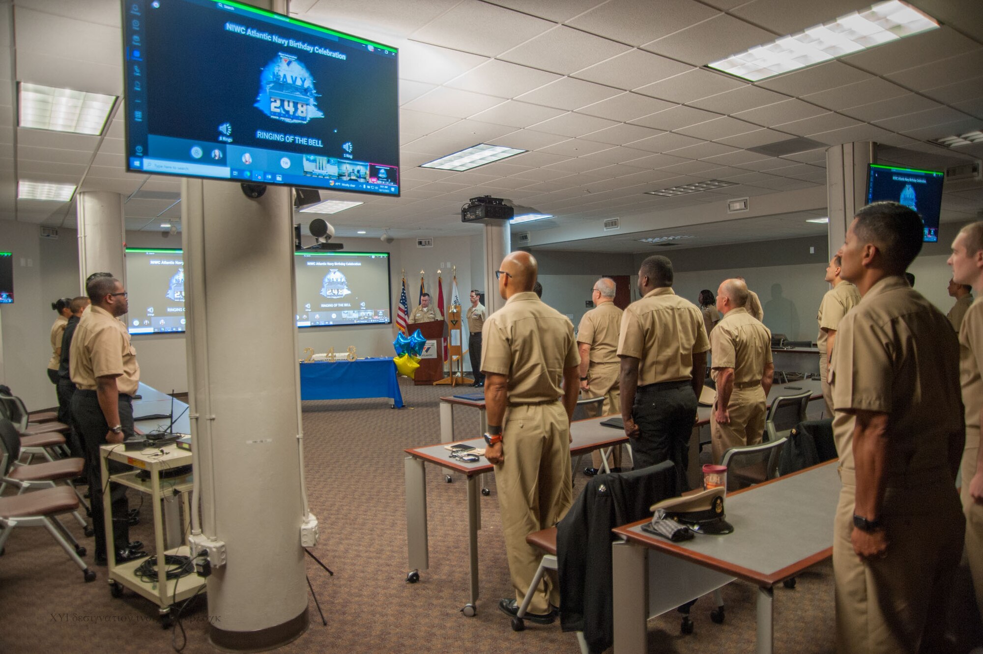 Members of the workforce gathered in Hampton Roads, Charleston, and NOLA to commemorate the Navy's 248 years on Friday, 13 October 2023.