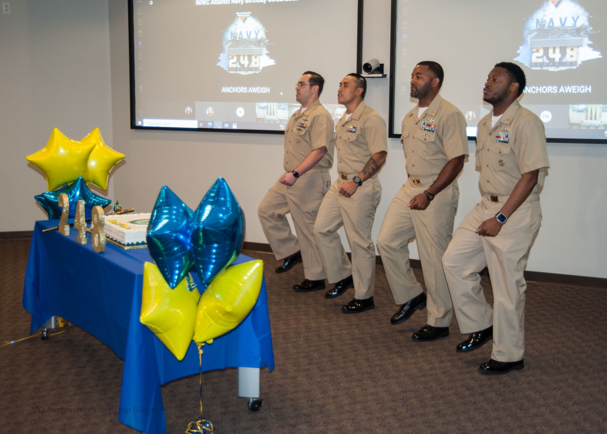 Members of the workforce gathered in Hampton Roads, Charleston, and NOLA to commemorate the Navy's 248 years on Friday, 13 October 2023.