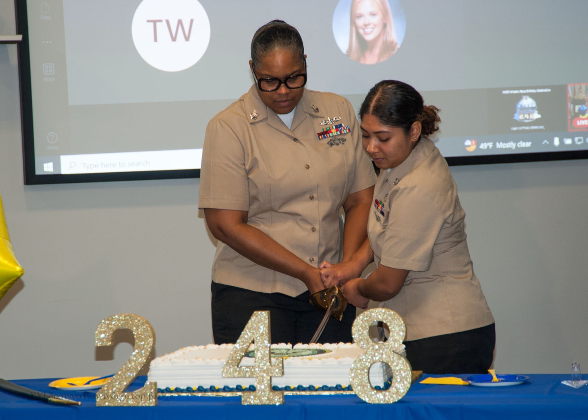 Members of the workforce gathered in Hampton Roads, Charleston, and NOLA to commemorate the Navy's 248 years on Friday, 13 October 2023.