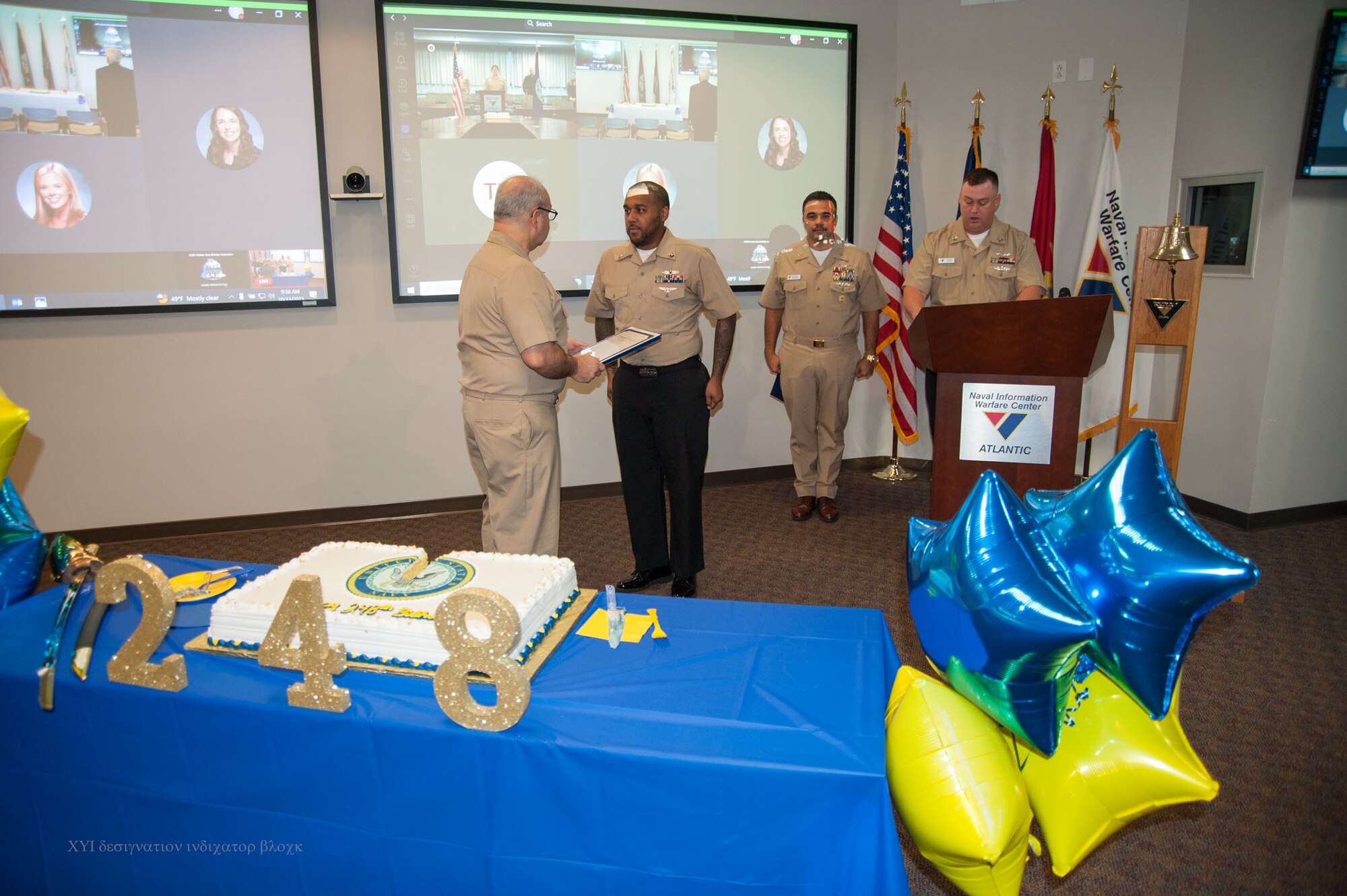 Members of the workforce gathered in Hampton Roads, Charleston, and NOLA to commemorate the Navy's 248 years on Friday, 13 October 2023.