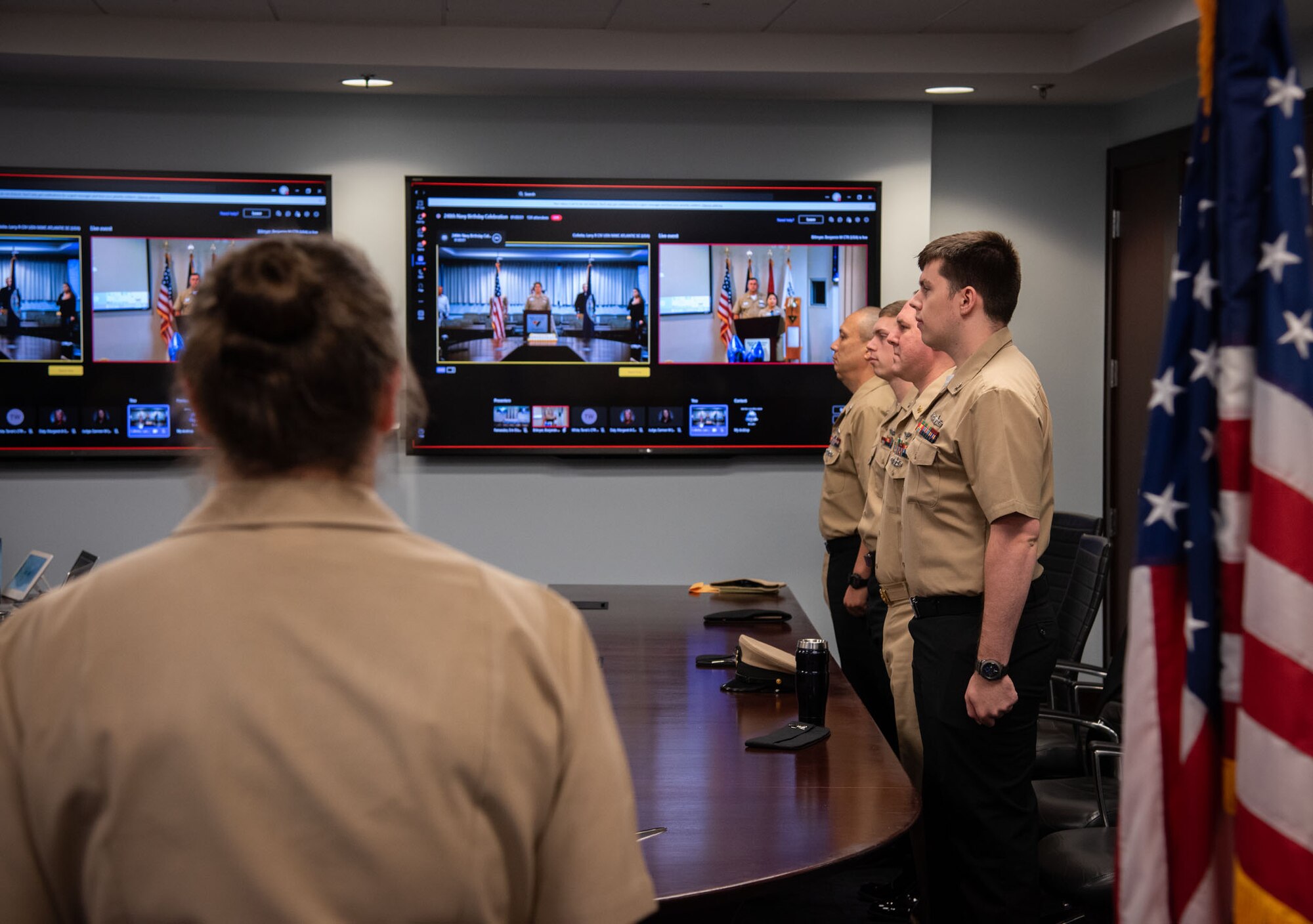Members of the workforce gathered in Hampton Roads, Charleston, and NOLA to commemorate the Navy's 248 years on Friday, 13 October 2023.