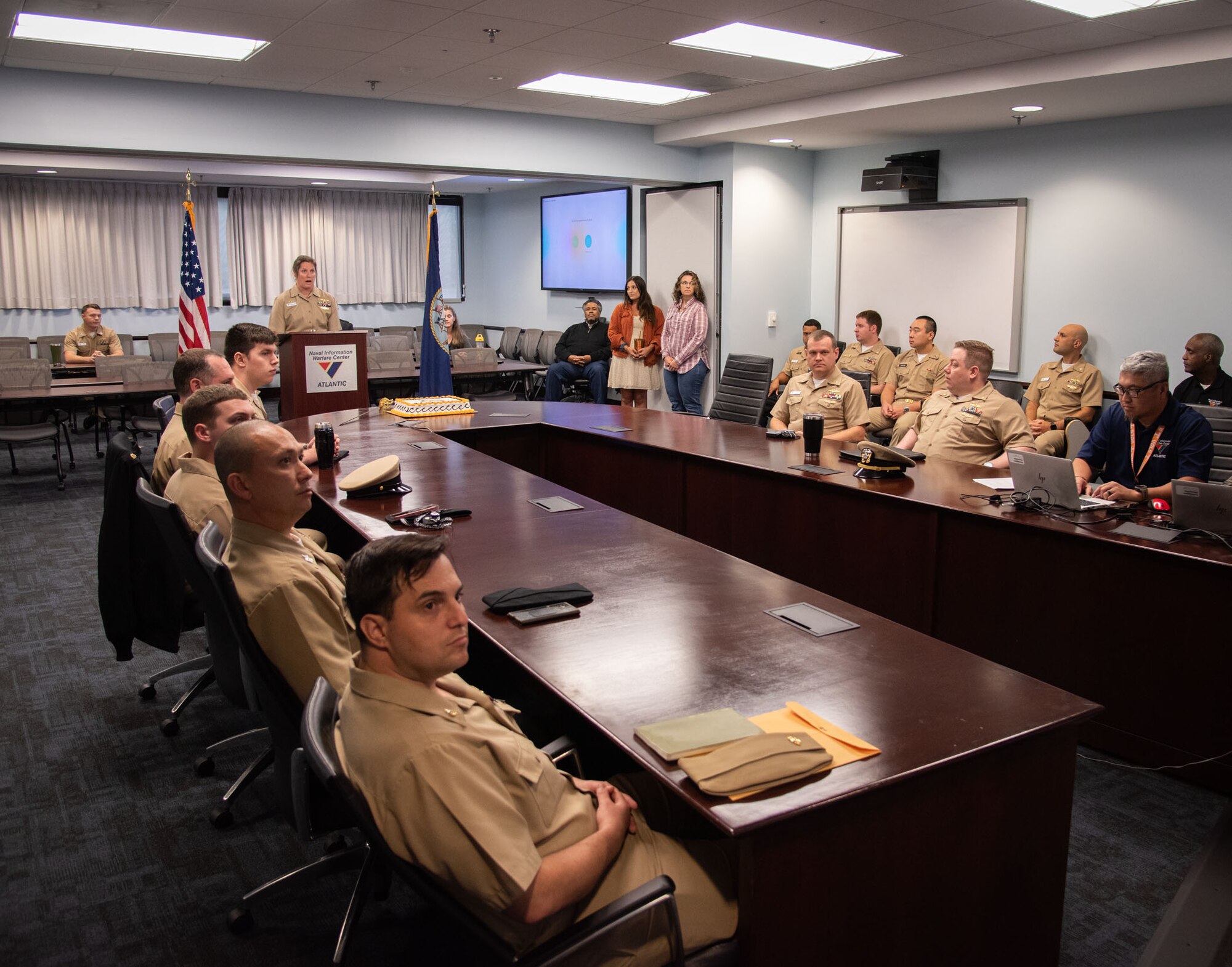 Members of the workforce gathered in Hampton Roads, Charleston, and NOLA to commemorate the Navy's 248 years on Friday, 13 October 2023.