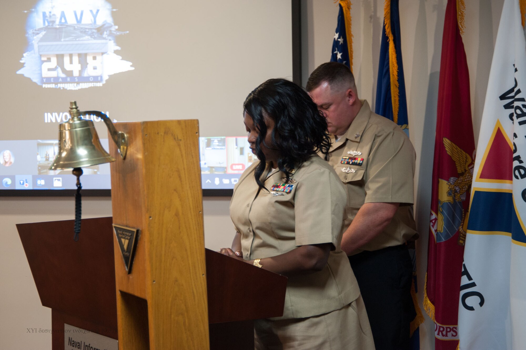 Members of the workforce gathered in Hampton Roads, Charleston, and NOLA to commemorate the Navy's 248 years on Friday, 13 October 2023.