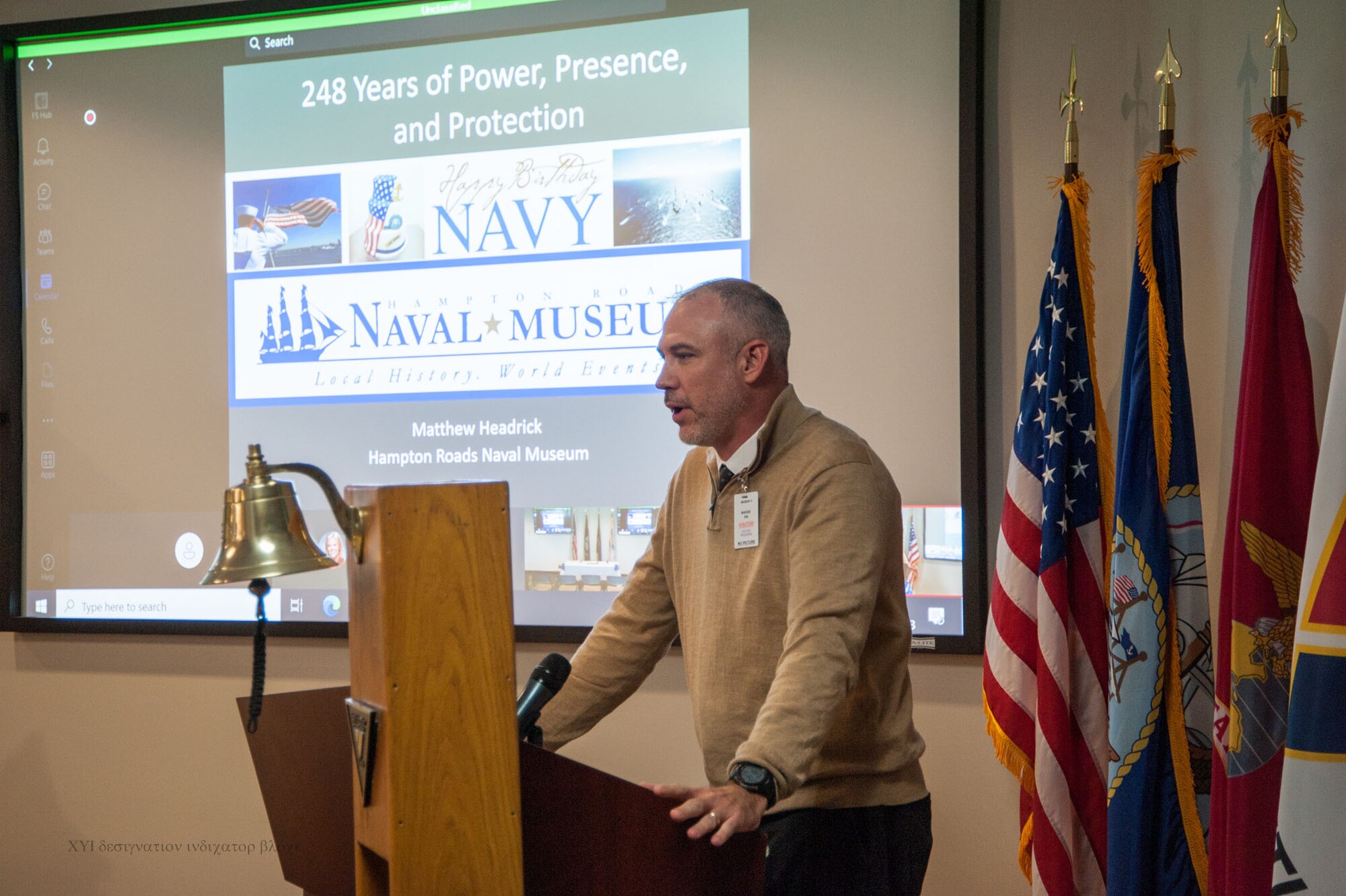 Members of the workforce gathered in Hampton Roads, Charleston, and NOLA to commemorate the Navy's 248 years on Friday, 13 October 2023.