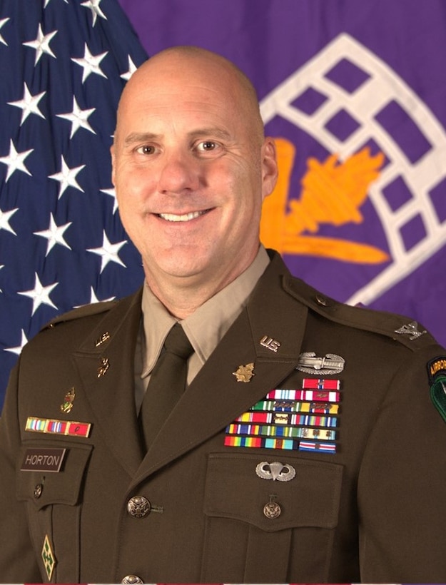 Col. Brian Horton, Commander, 351st Civil Affairs Command