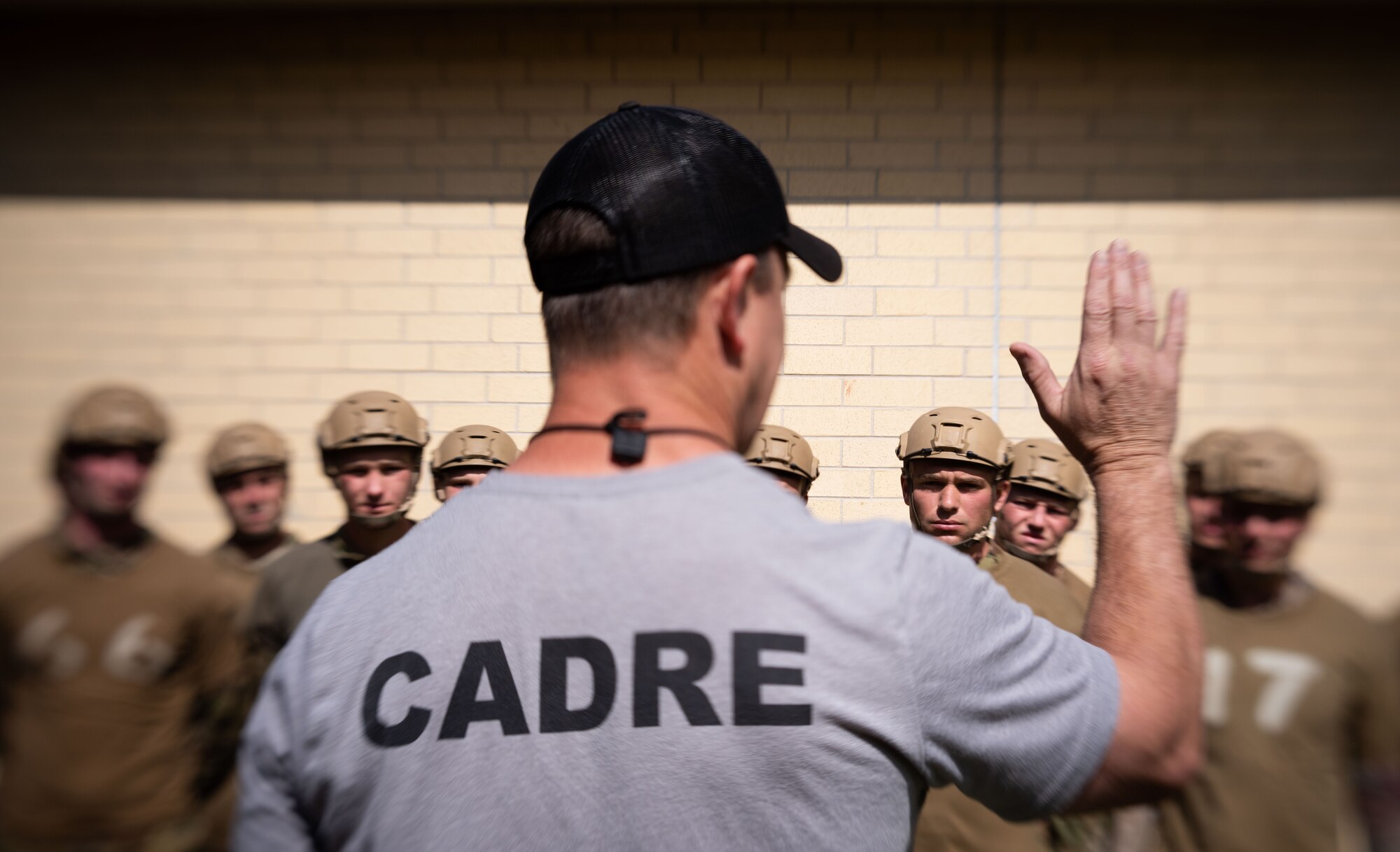 Instructor with trainees