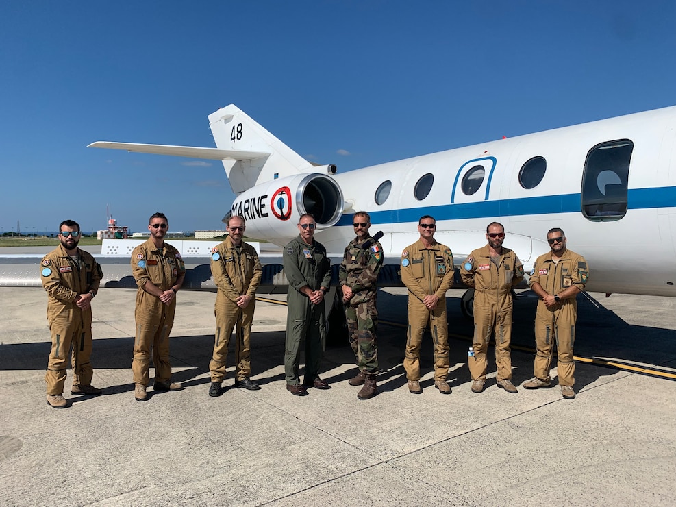 Colonel William Pacatte, Commanding Officer of Marine Corps Air Station Futenma, and French Navy Captain Jérôme Chardon flew aboard a French Navy F200 Gardian maritime surveillance aircraft during a mission to document North Korean violations of UN sanctions in the East China Sea.  Under the United Nations Command Rear (UNC-R) flag, the French F200 has been forward deployed and operating out of Futenma due to its friendship, unrivaled support, and strategic positioning within the region.