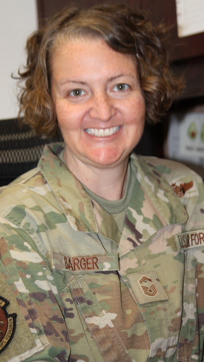 Air Force Senior Master Sgt. Erin Barger, senior enlisted leader of the Directorate of Nursing Services at Walter Reed, says nursing is "calling not for the timid or faint of heart."