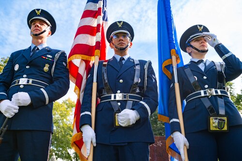 After being missing in action for over 70 years from the Korean War, U.S. Air Force Capt. Delbert D. Draskey was laid to rest with his family by his side, during a ceremony Oct. 17, 2023.