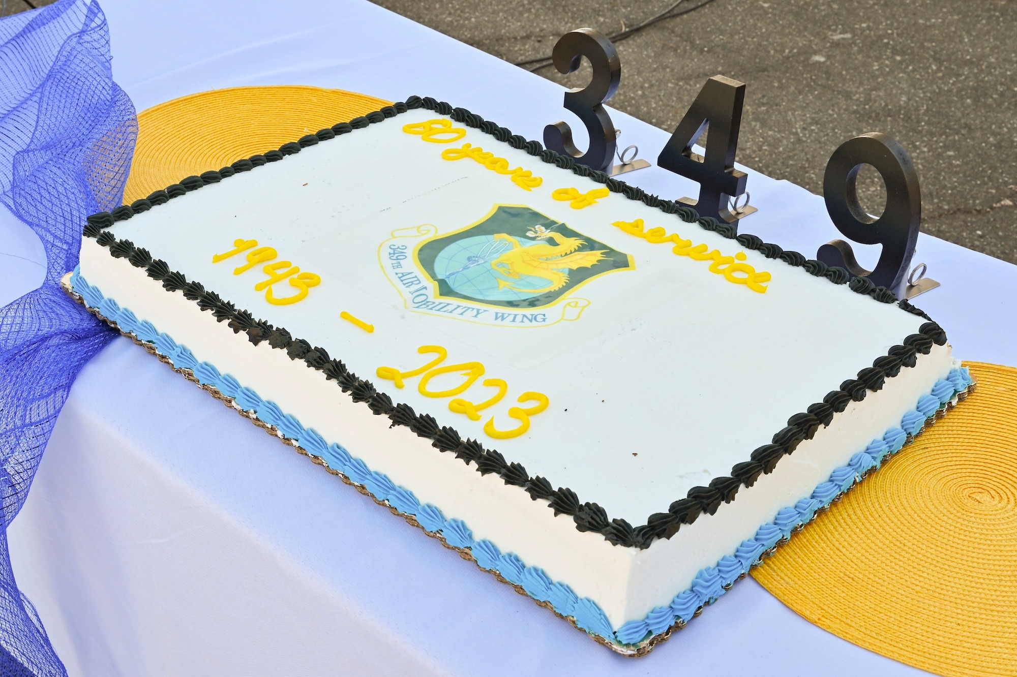 The 349th Air Mobility Wing celebrated it's 80th anniversary,