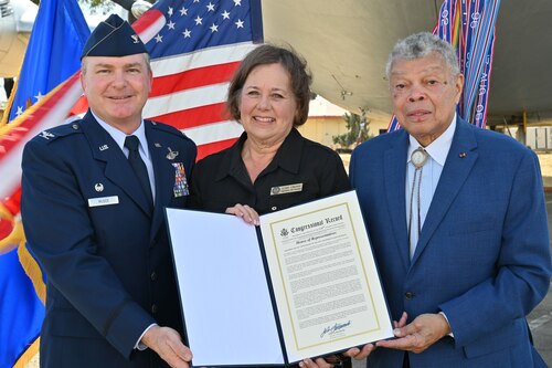 The 349th Air Mobility Wing celebrated it's 80th anniversary,