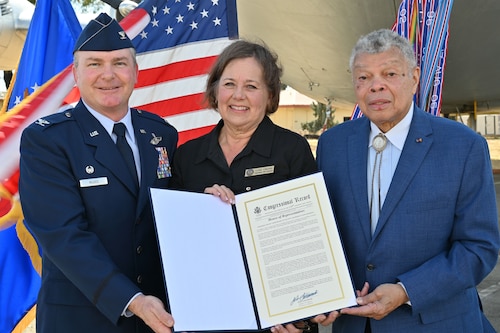 The 349th Air Mobility Wing celebrated it's 80th anniversary,