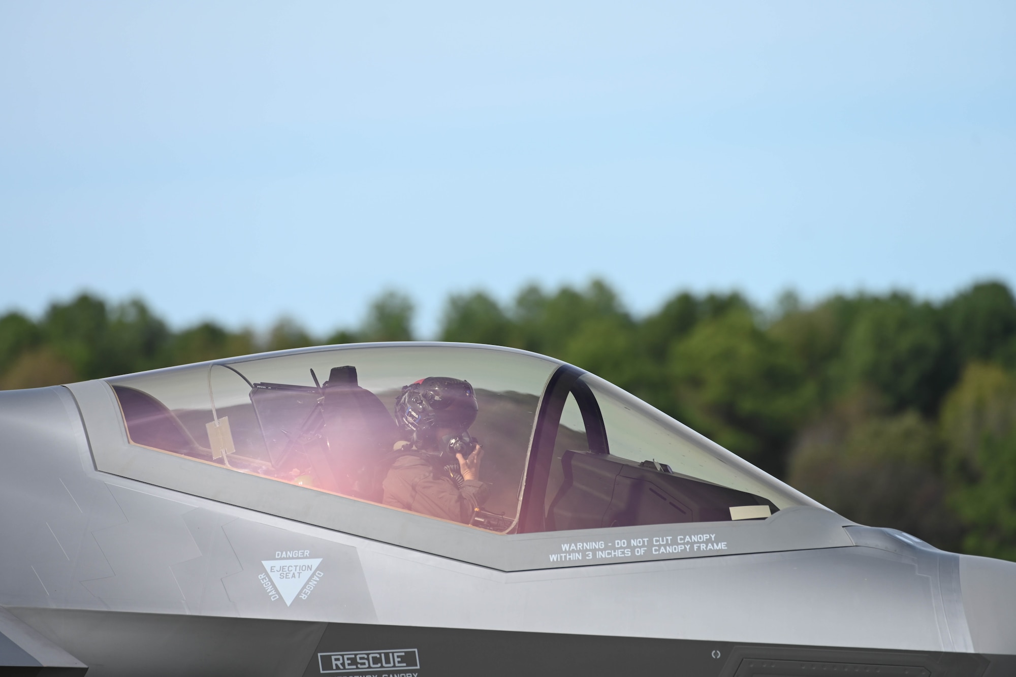 F-35 sitting on runaway