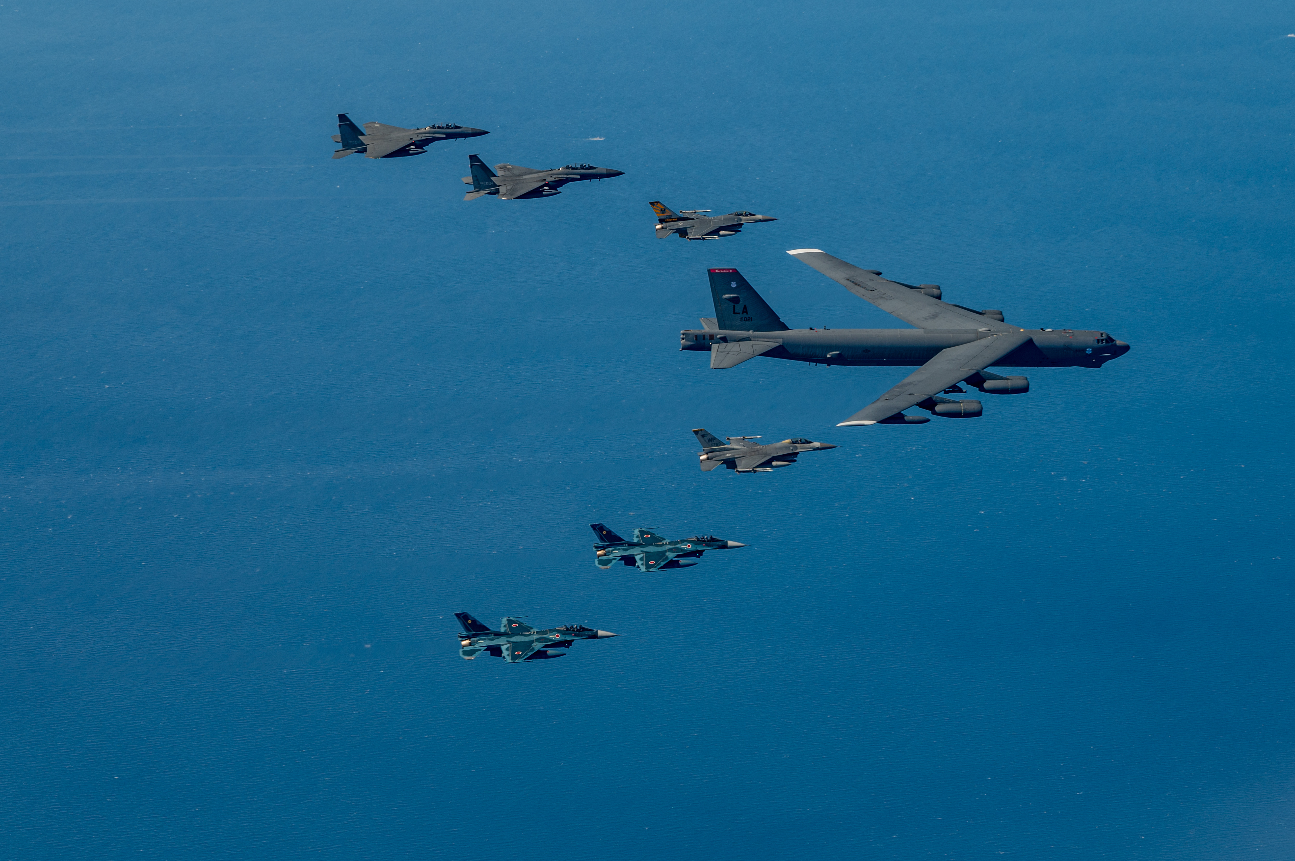 U.S., Japan, Republic of Korea conduct trilateral aerial exercise