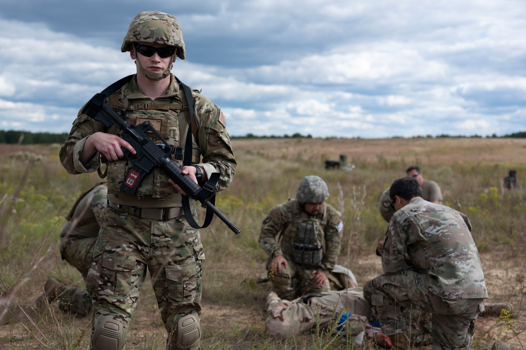 Airmen perform tactical combat casualty care