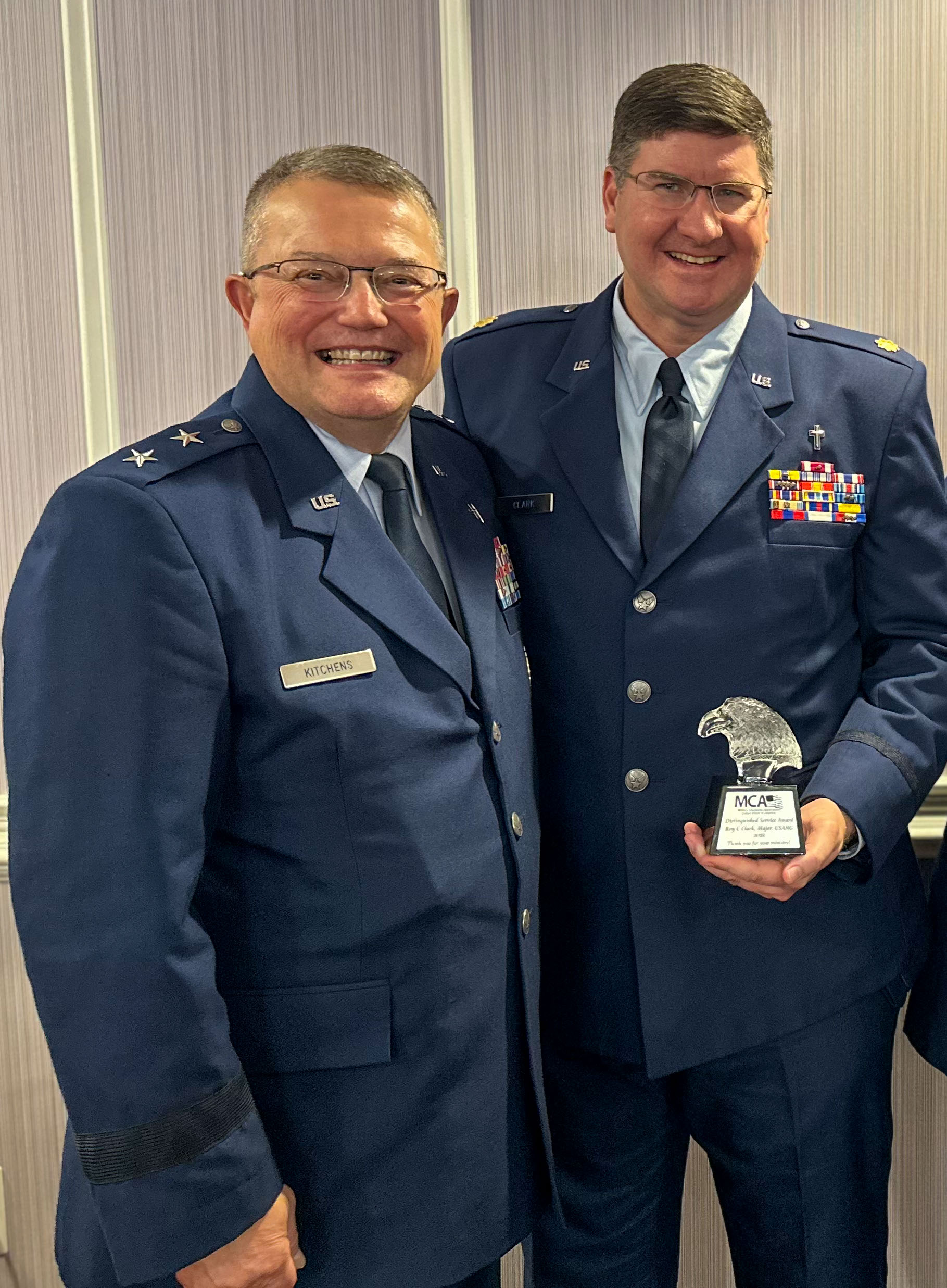 172nd Airlift Wing Chaplain receives MCA Distinguished Service Award
