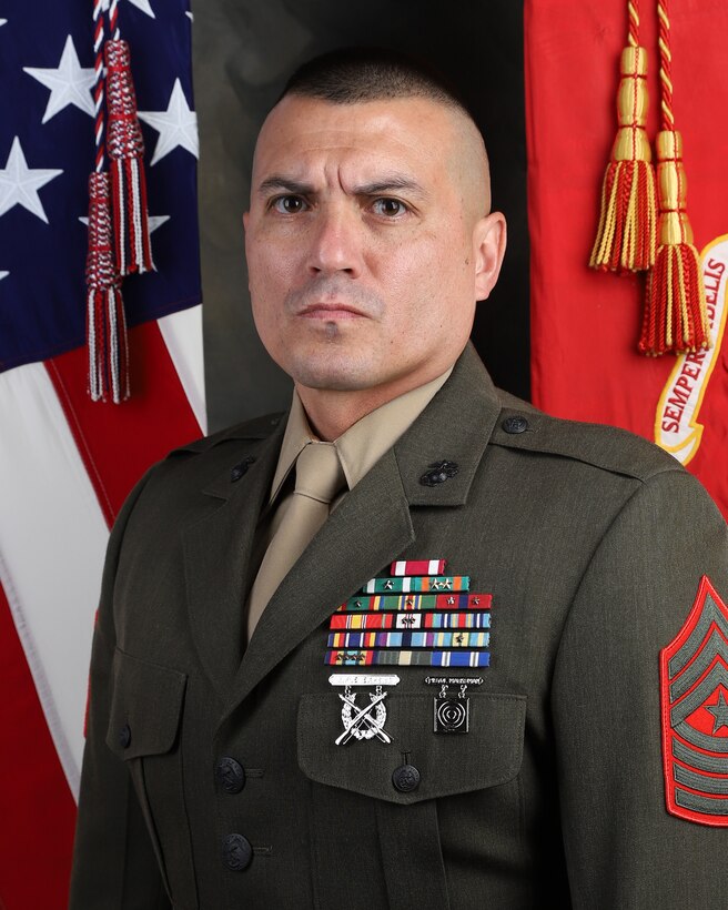 Official photo of Marine SgtMaj Romero, Jose 
Marine Aviation Training Support Group 22