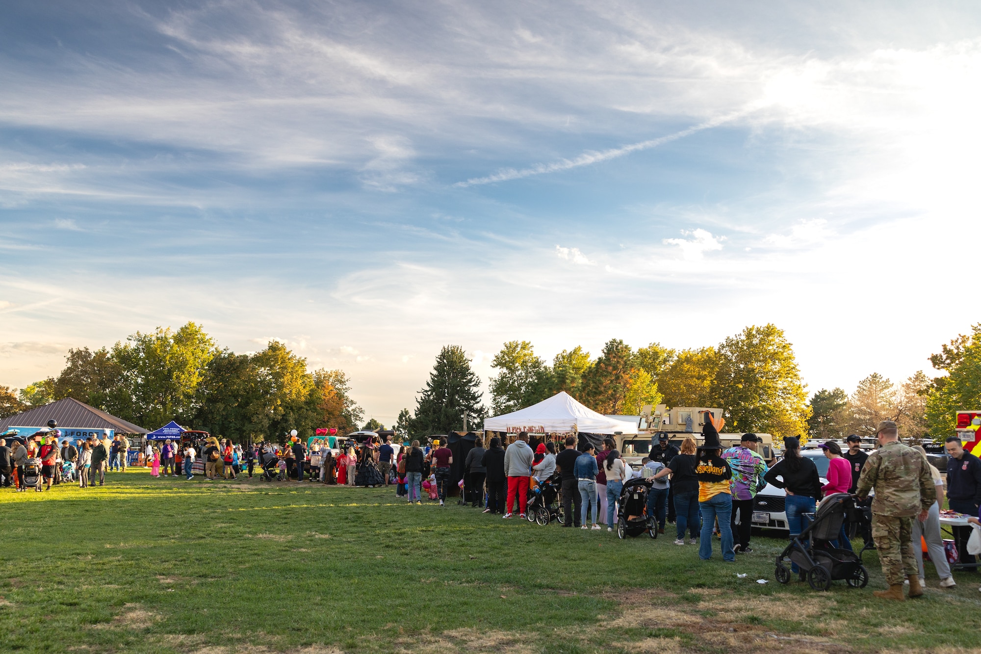 Participants at the Trunk-or-treat