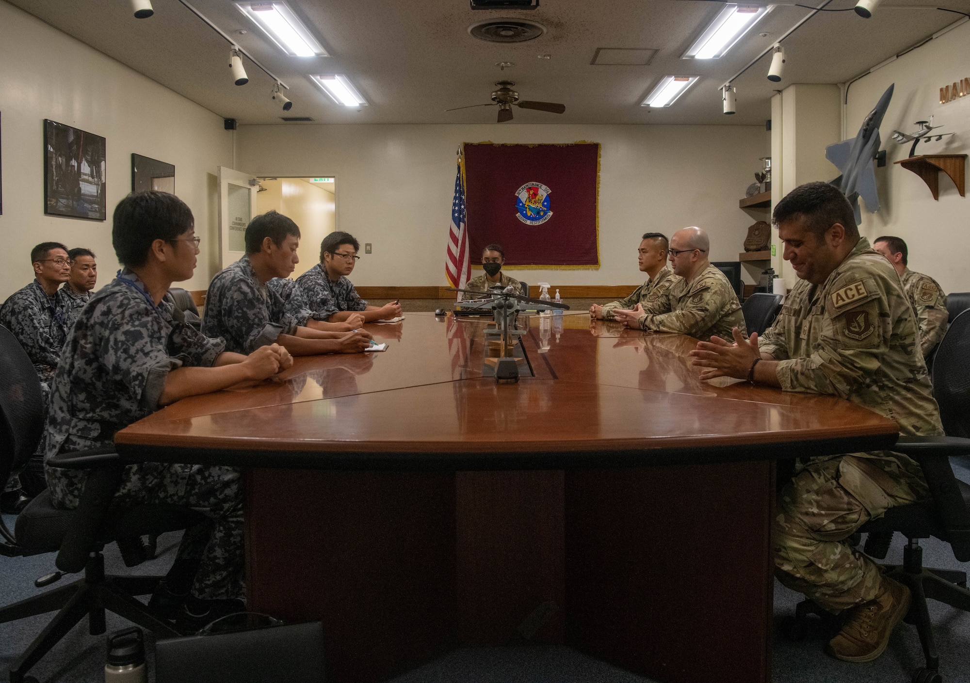 18th Wing EMS sit with JASDF to discuss different training methods