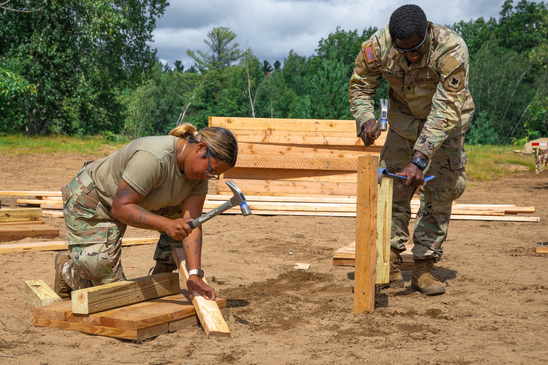 Connecticut National Guard Engineers Build Holding Area for Military Detainees.
