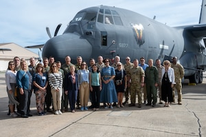 Foreign Air Attachés visit Hurlburt Field, Florida, Oct. 23, 2023. This visit provided a unique opportunity to educate the visiting members on AFSOC's capabilities and build a foundation for future operations. (U.S. Air Force Photo by Airman 1st Class Hussein Enaya)