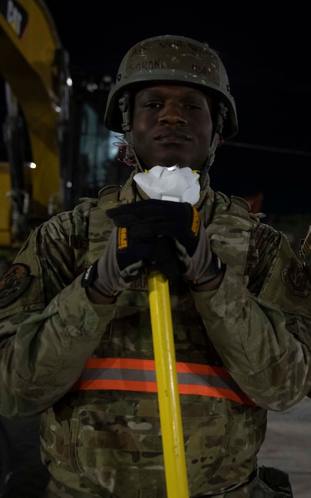 Airman poses for a photo.