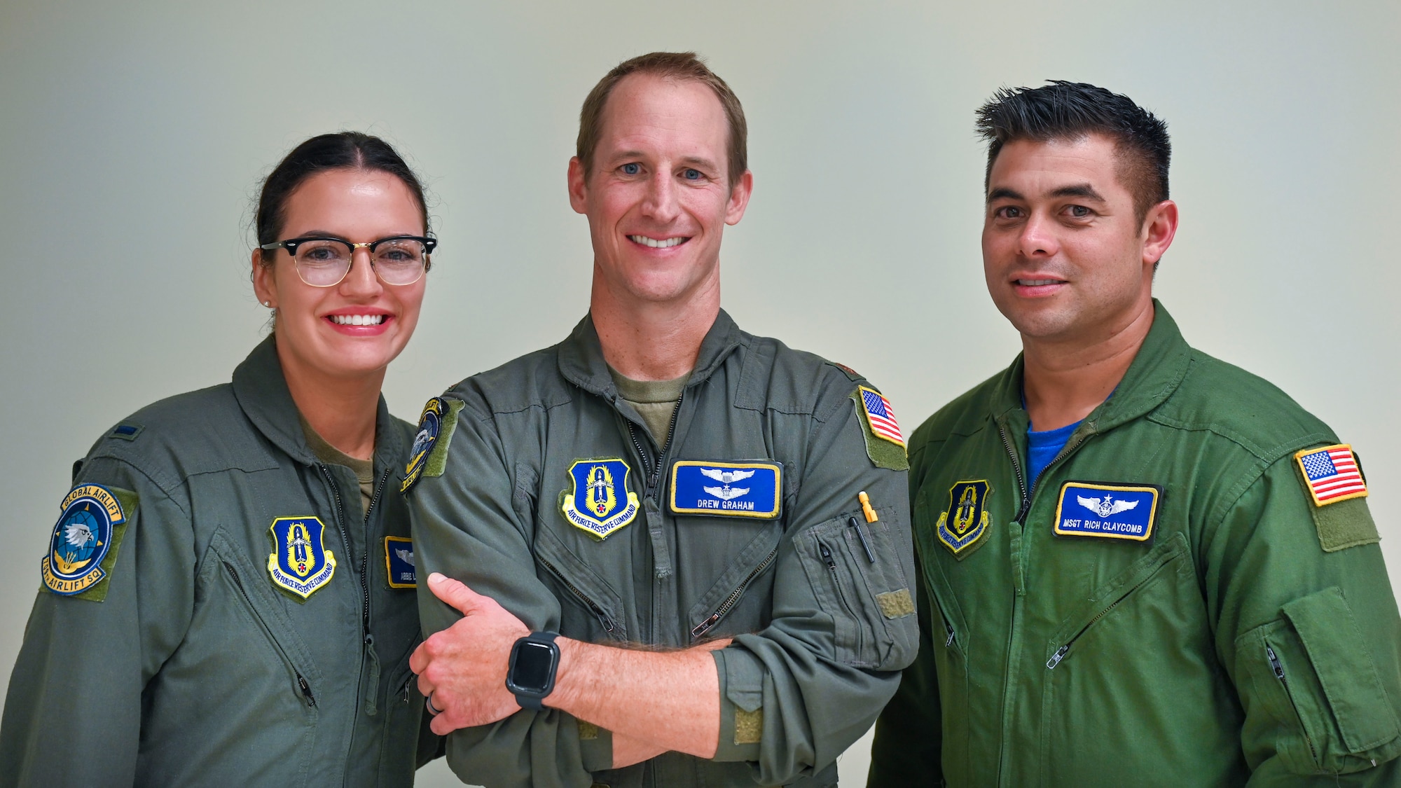 Aircrew poses for photo