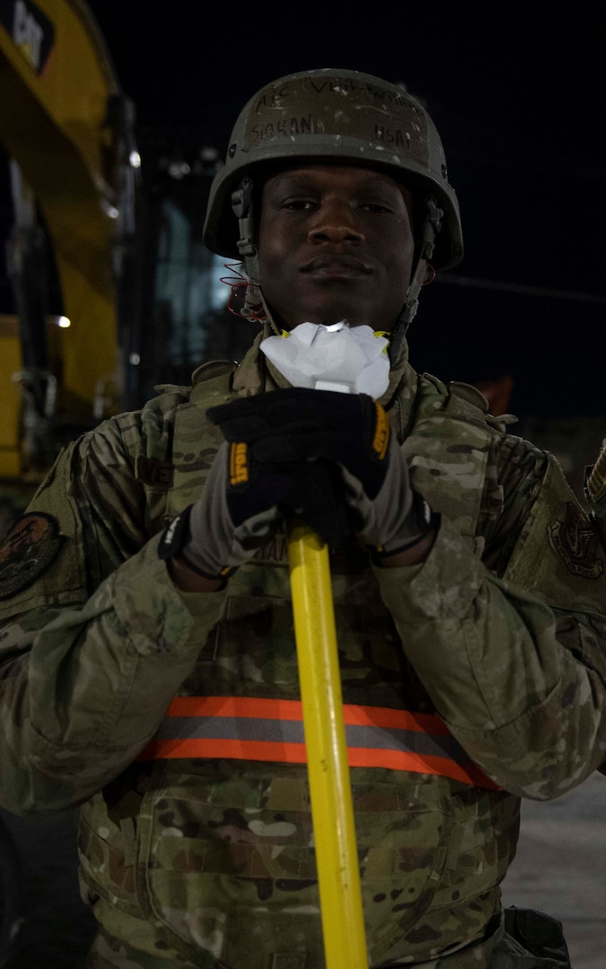 Airman poses for a photo.