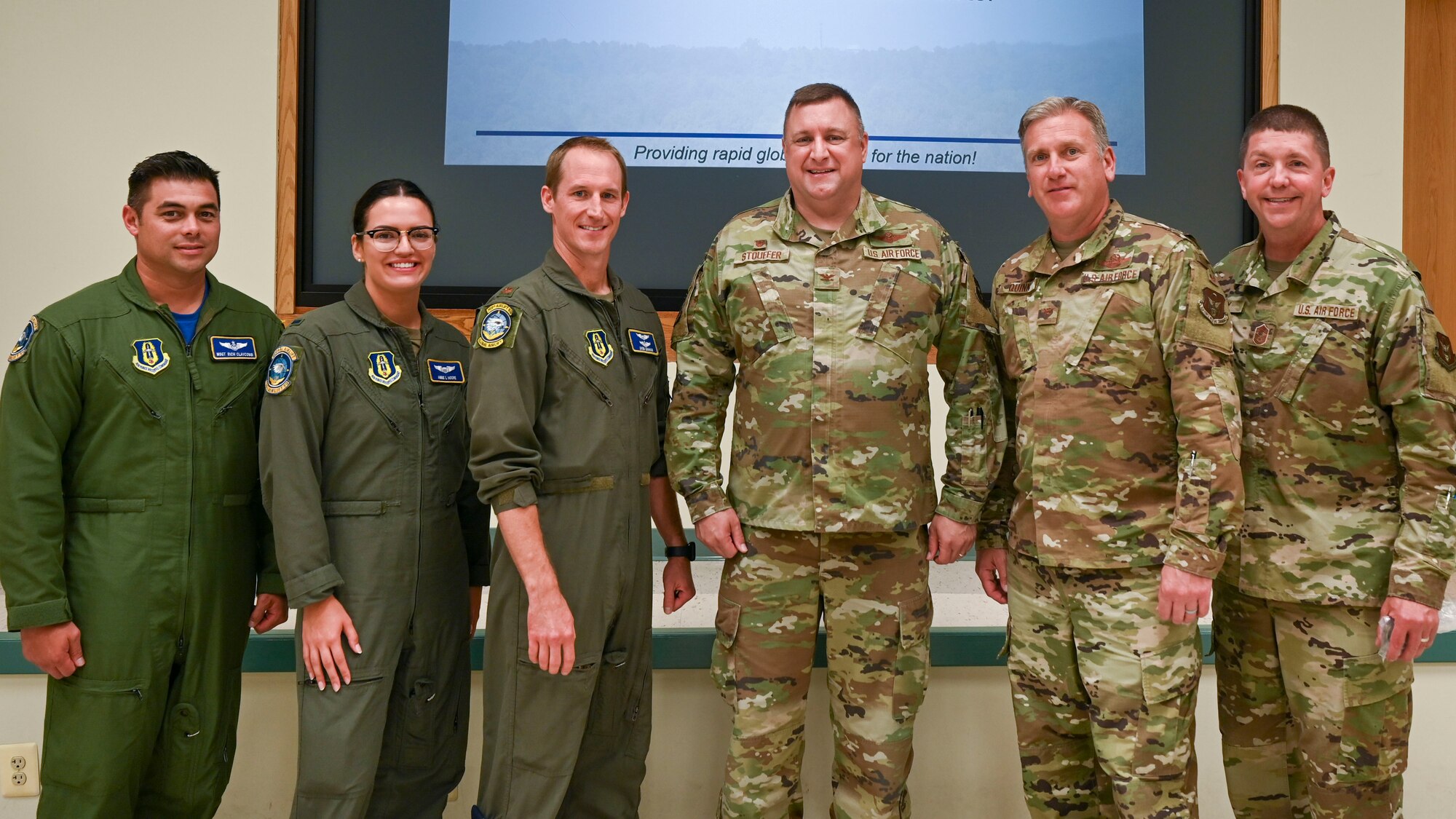 Leadership pose for a photo