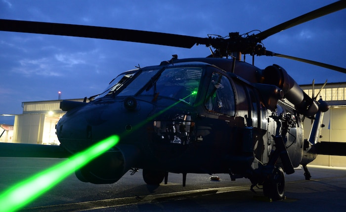 Laser hitting aircraft