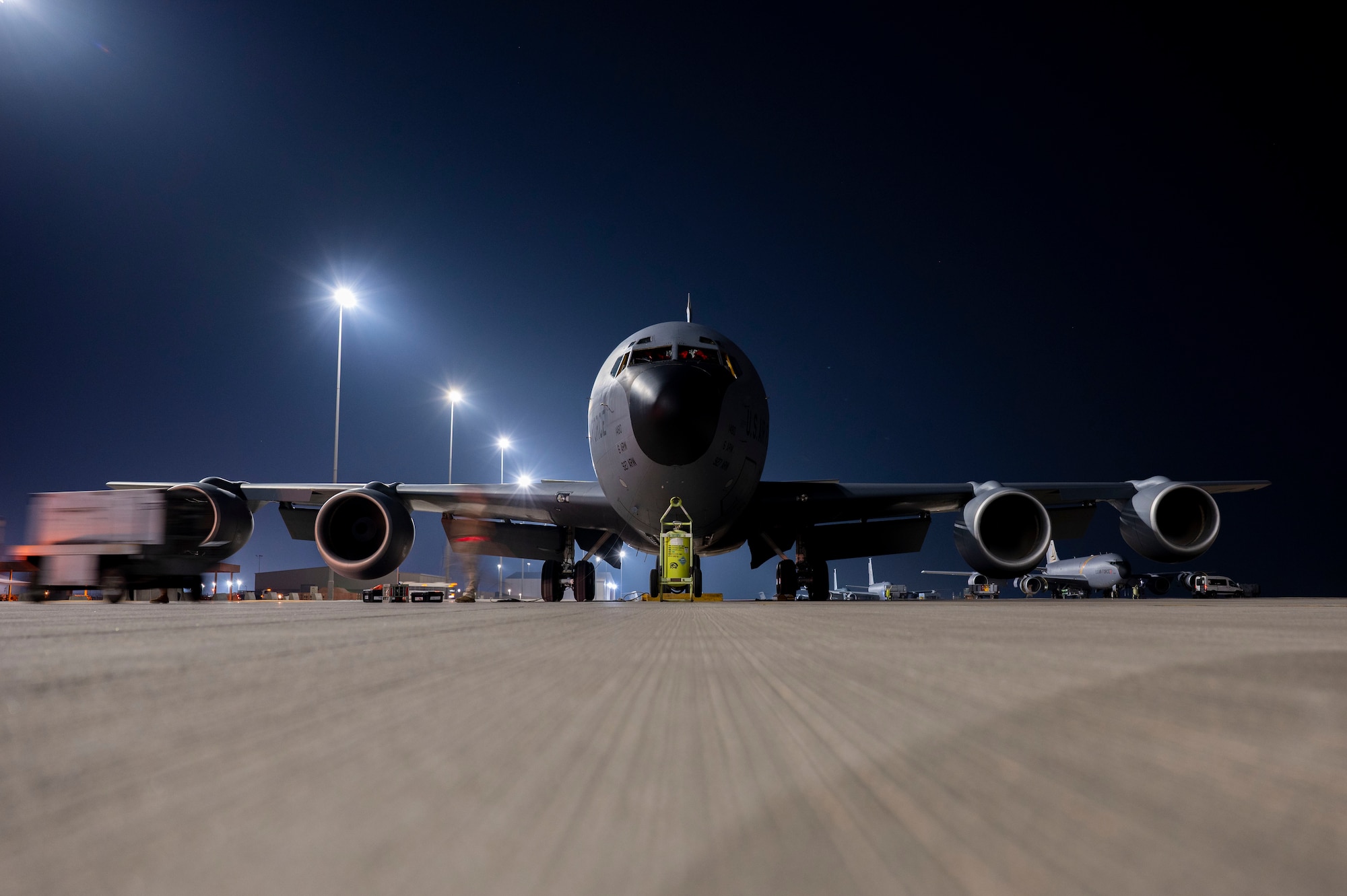 Aircraft on flight line.