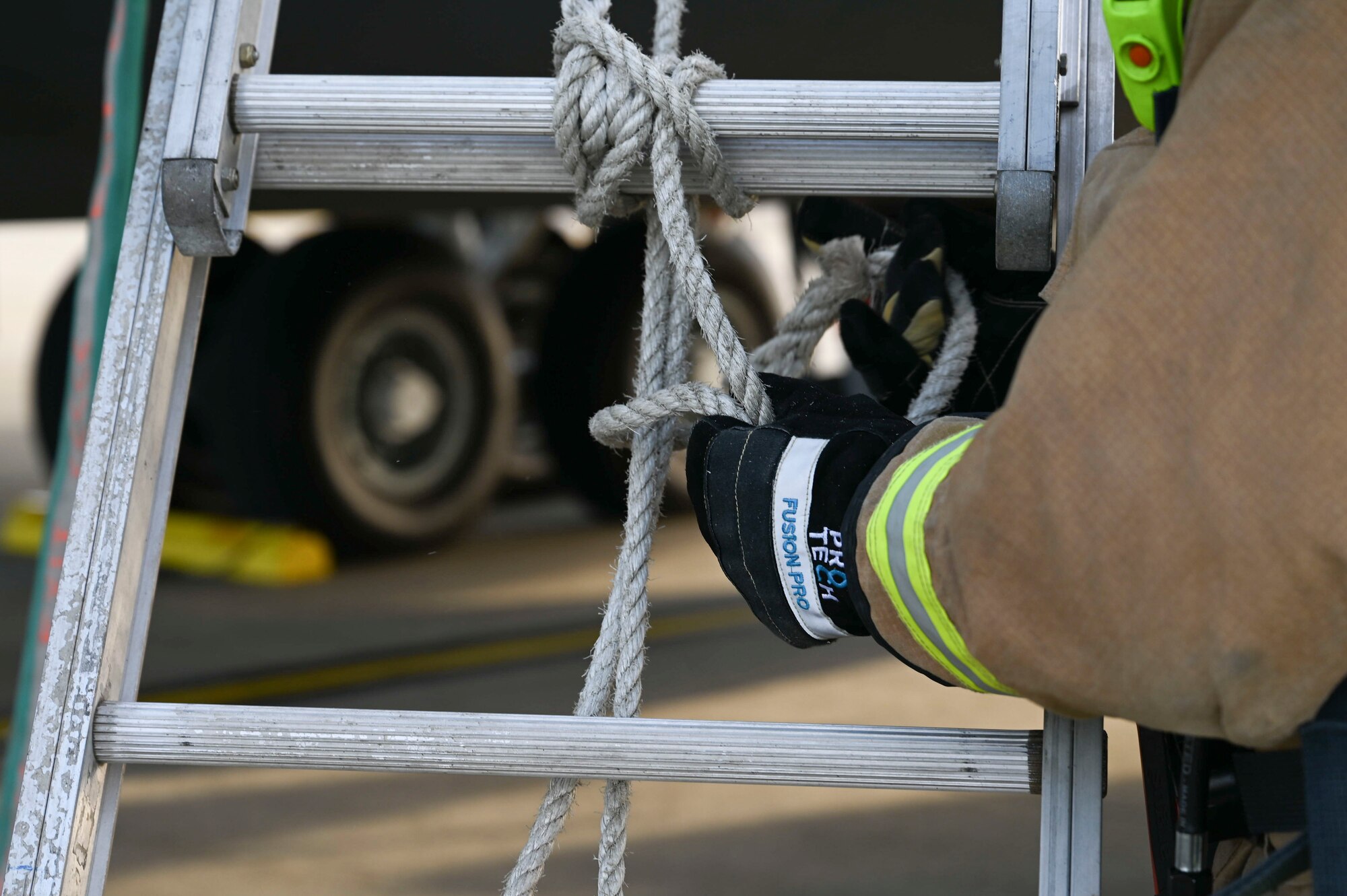 The installation regularly conducts readiness exercises to test the 100th CES level of preparedness for disaster response.
