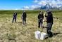 The Alaska District's Formerly Used Defense Sites team works at the Fort Glenn Military Munitions Response site.