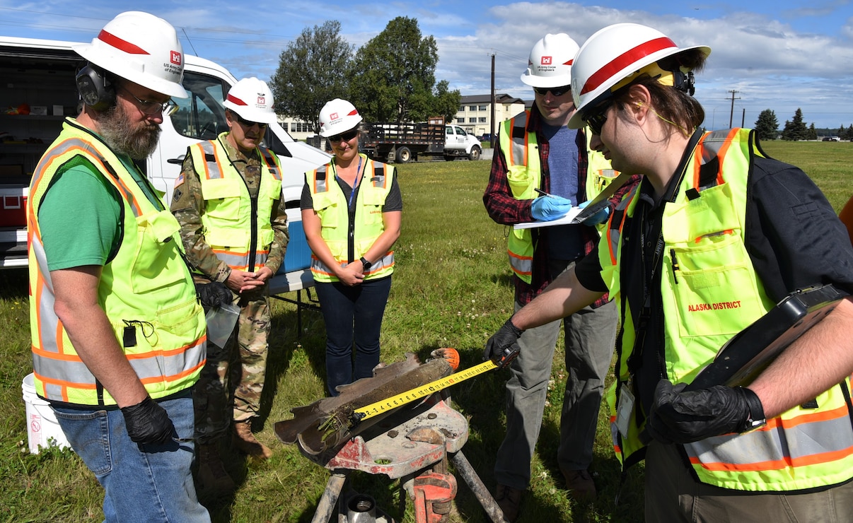 Col. Jeffrey Palazzini, district commander, visited the future site of the Joint Integrated Test and Training Center at Joint Base Elmendorf-Richardson in August.