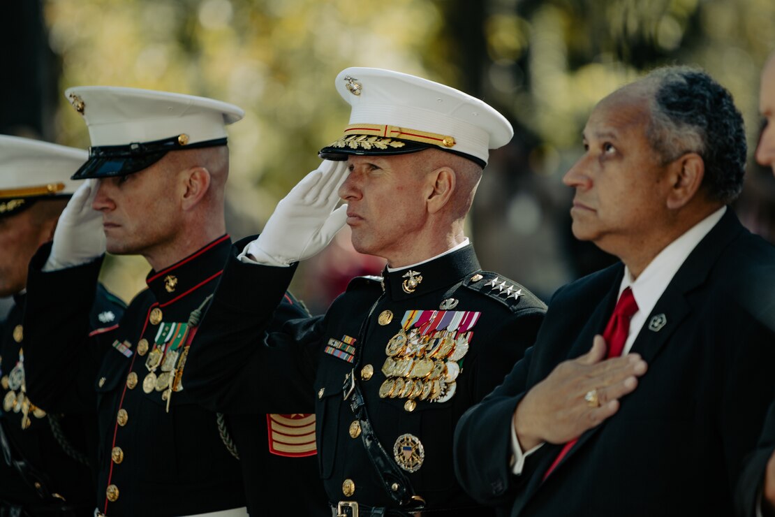 The memorial observance is held annually on October 23 to remember the lives lost in the terrorist attacks at the U.S. Marine Barracks in Beirut, Lebanon and Grenada.