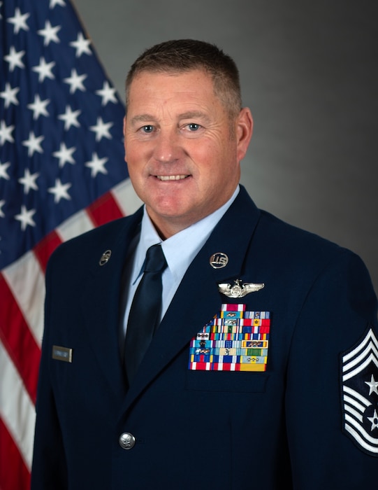 Official photo of U.S. Air Force Chief Master Sgt. Richard Schumacher.