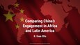 Comparing China’s Engagement in Africa and Latin America
R. Evan Ellis
There are substantial commonalities in Beijing’s engagement between the two regions, but also differences that provide insights into how China-based entities make, and adapt, policies.
https://thediplomat.com/2023/10/comparing-chinas-engagement-in-africa-and-latin-america/

Image credits: Chinese flag from Pexels.com, world map overlay from FreePik.com