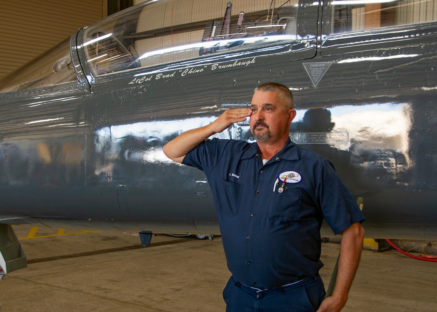 80th FTW maintainer salutes new 97th FTS commander