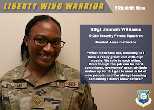 Liberty Wing Warrior: Staff Sgt. Jannah Williams