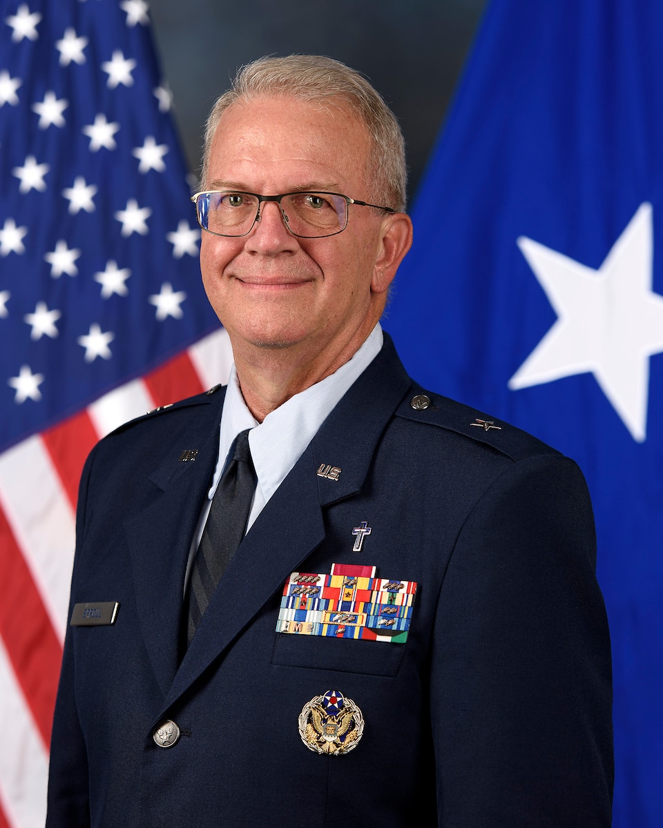 This is the official portrait of Chaplain (Brig. Gen.) Michael D. Sproul.