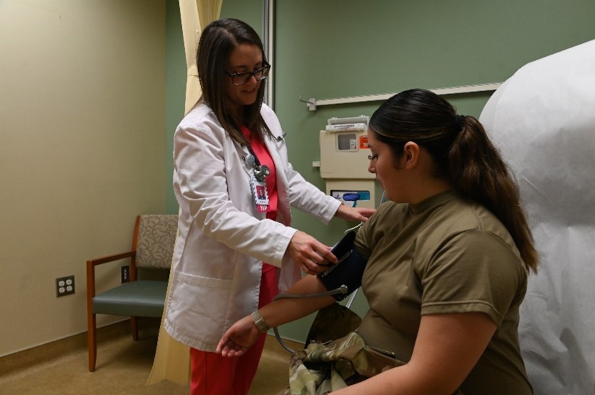 30th medical group personnel from the women's health clinic pose for photo