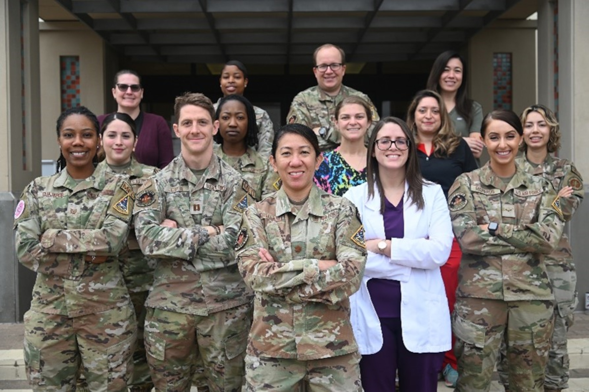 30th medical group personnel from the women's health clinic pose for photo