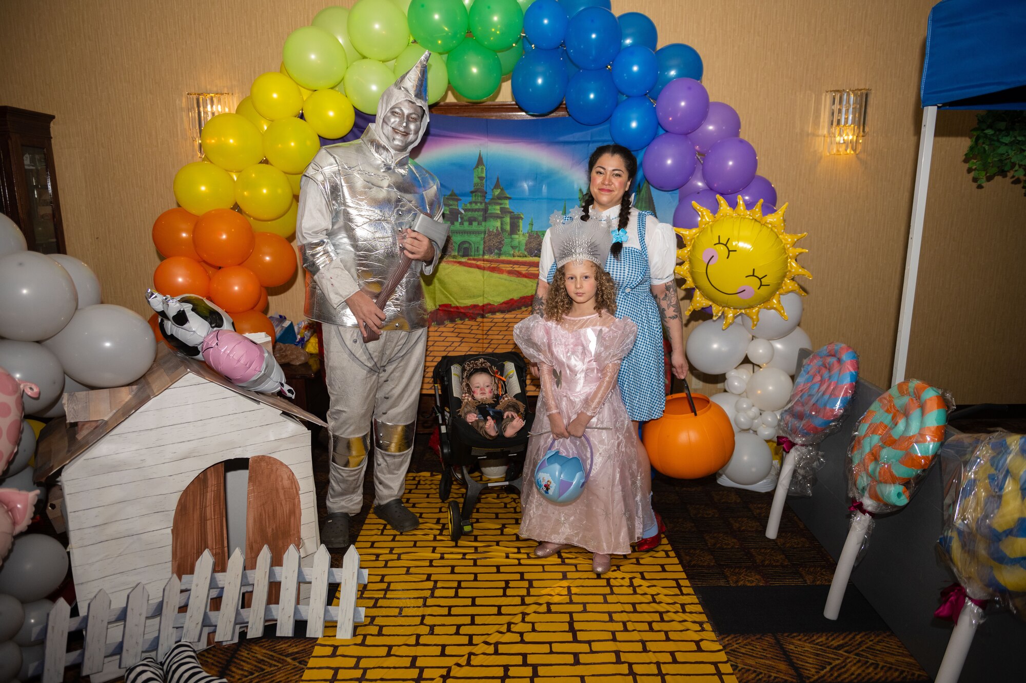 The base invited local community members to share in the American custom of trick-or-treating and enhance relations with host nation partners.