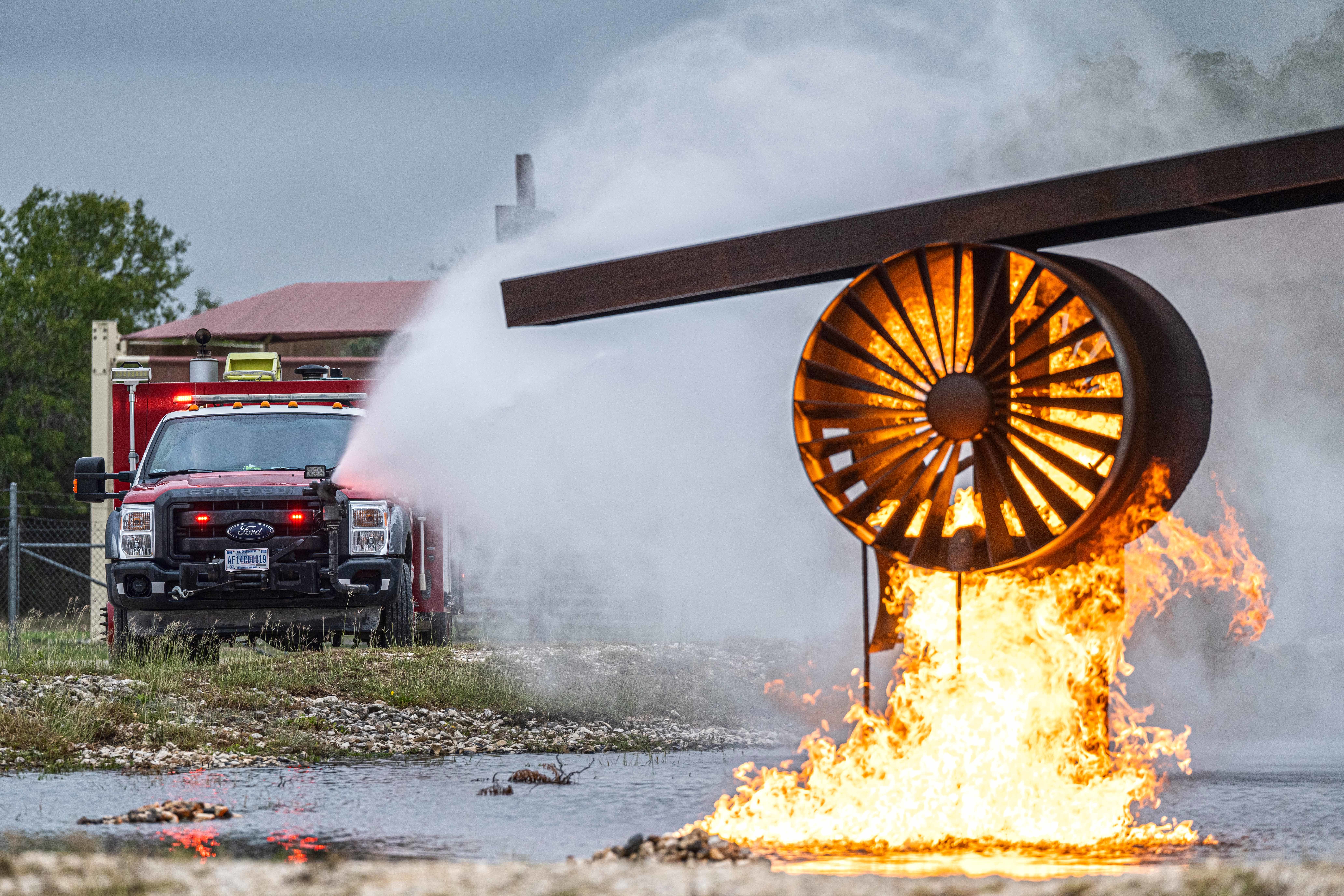 PHOTOS | Joint Base San Antonio fire departments conduct live fire