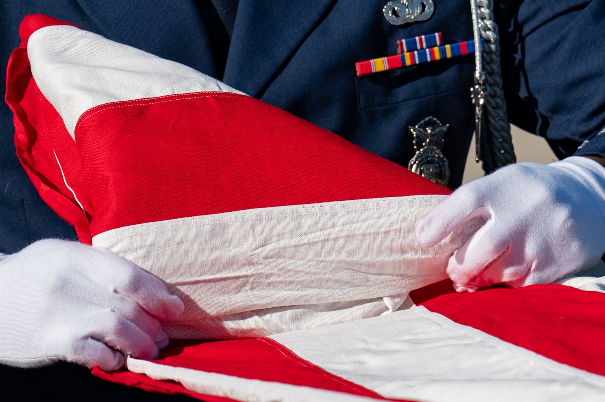 Honor Guard participates in a ceremony.