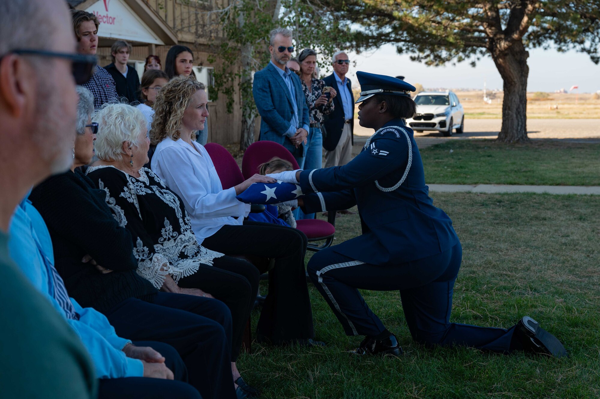 Honor Guard participates in a ceremony.
